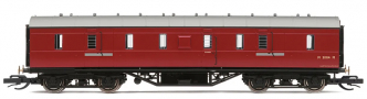 [Osobní vozy] → [Ostatní - ostrovní] → TT4039: osobní vůz tmavě červený s šedou střechou ′50 „Passenger Brake“
